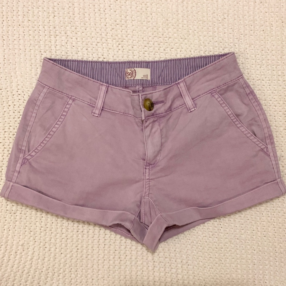SO Purple Cotton Shorts Size 0